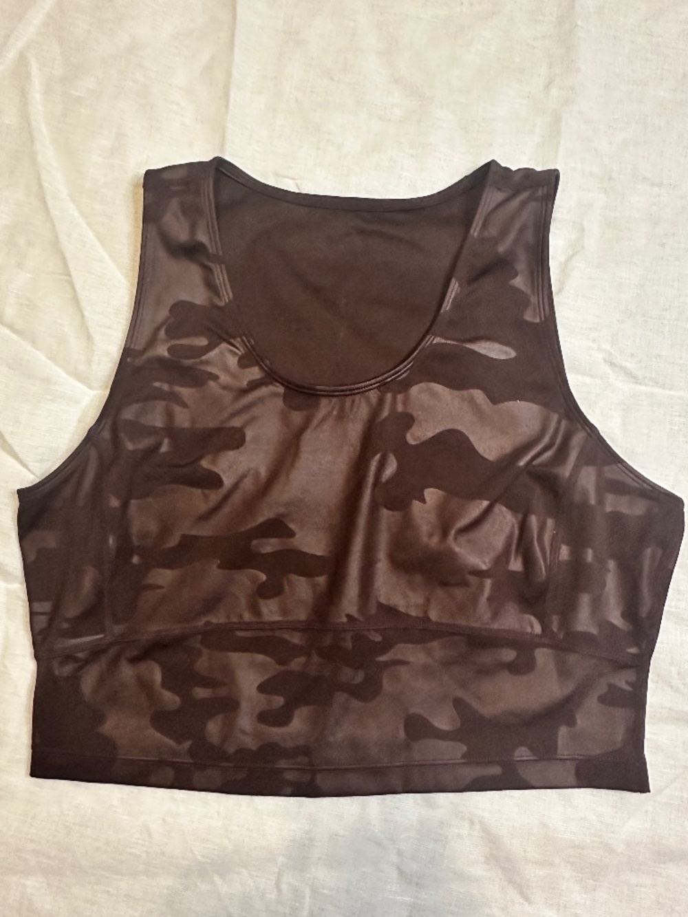 Sweaty Betty Dark Purple Camo Crop Tank